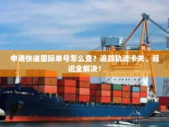 申通快递国际单号怎么查?追踪轨迹卡关、延迟全解决! 申通快递国际单号怎么查?追踪轨迹卡关、延迟全解决!