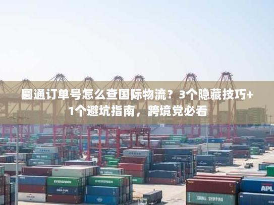 圆通订单号怎么查国际物流？3个隐藏技巧+1个避坑指南，跨境党必看