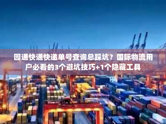 园通快通快递单号查询总踩坑?国际物流用户必看的3个避坑技巧+1个隐藏工具 园通快通快递单号查询总踩坑?国际物流用户必看的3个避坑技巧+1个隐藏工具