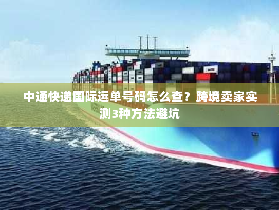 中通快递国际运单号码怎么查?跨境卖家实测3种方法避坑 中通快递国际运单号码怎么查?跨境卖家实测3种方法避坑