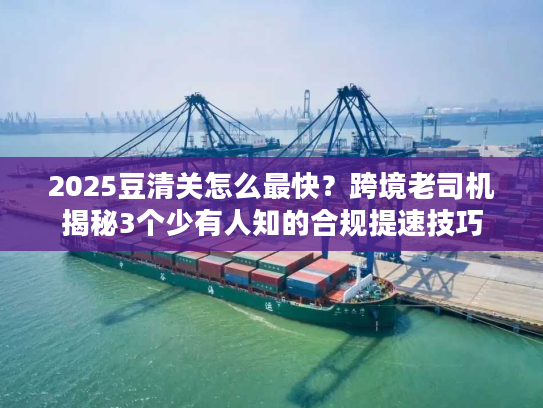 2025豆清关怎么最快?跨境老司机揭秘3个少有人知的合规提速技巧 2025豆清关怎么最快?跨境老司机揭秘3个少有人知的合规提速技巧