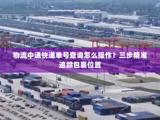 物流中通快递单号查询怎么操作？三步精准追踪包裹位置