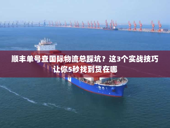 顺丰单号查国际物流总踩坑？这3个实战技巧让你5秒找到货在哪