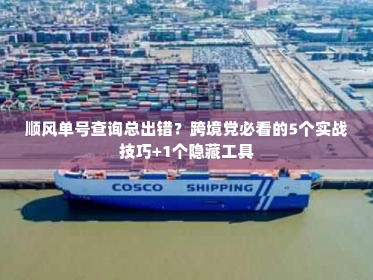 顺风单号查询总出错?跨境党必看的5个实战技巧+1个隐藏工具 顺风单号查询总出错?跨境党必看的5个实战技巧+1个隐藏工具