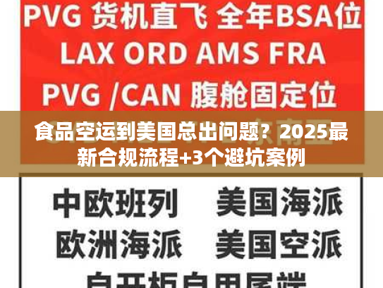 食品空运到美国总出问题？2025最新合规流程+3个避坑案例
