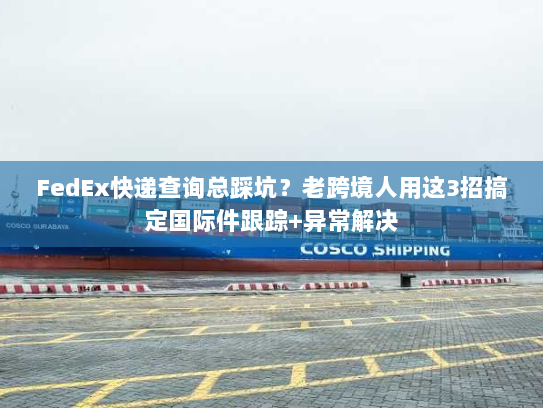 FedEx快递查询总踩坑？老跨境人用这3招搞定国际件跟踪+异常解决