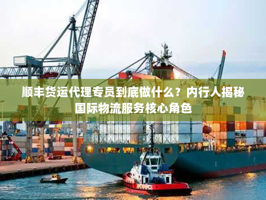 顺丰货运代理专员到底做什么？内行人揭秘国际物流服务核心角色