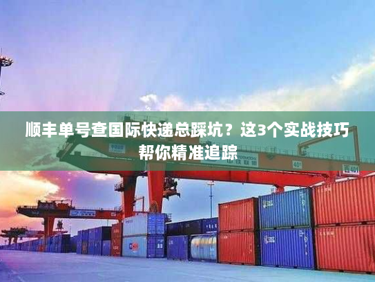 顺丰单号查国际快递总踩坑?这3个实战技巧帮你精准追踪 顺丰单号查国际快递总踩坑?这3个实战技巧帮你精准追踪