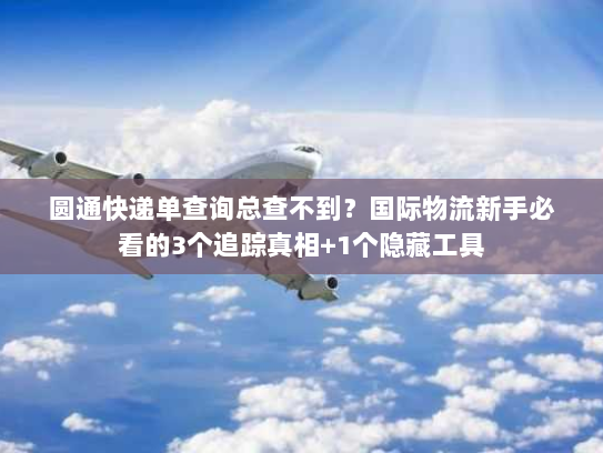 圆通快递单查询总查不到？国际物流新手必看的3个追踪真相+1个隐藏工具