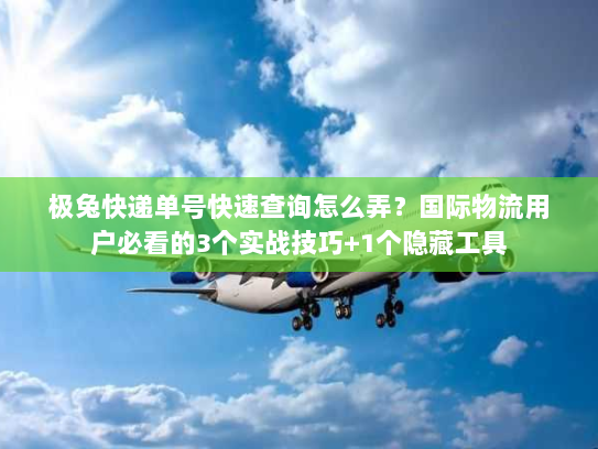 极兔快递单号快速查询怎么弄?国际物流用户必看的3个实战技巧+1个隐藏工具 极兔快递单号快速查询怎么弄?国际物流用户必看的3个实战技巧+1个隐藏工具