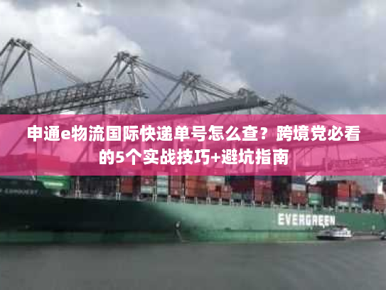 申通e物流国际快递单号怎么查?跨境党必看的5个实战技巧+避坑指南 申通e物流国际快递单号怎么查?跨境党必看的5个实战技巧+避坑指南