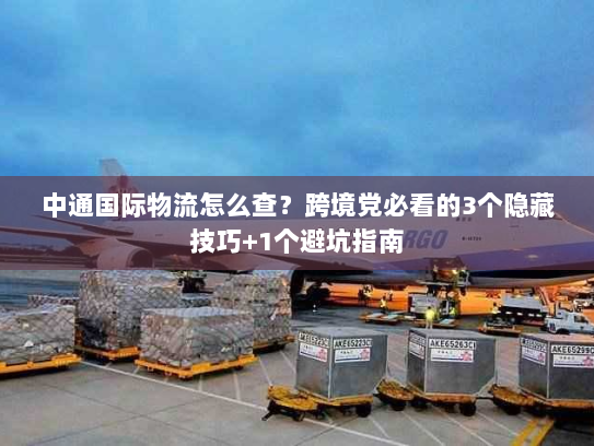 中通国际物流怎么查?跨境党必看的3个隐藏技巧+1个避坑指南 中通国际物流怎么查?跨境党必看的3个隐藏技巧+1个避坑指南