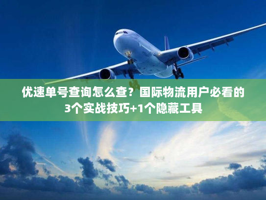 优速单号查询怎么查?国际物流用户必看的3个实战技巧+1个隐藏工具 优速单号查询怎么查?国际物流用户必看的3个实战技巧+1个隐藏工具