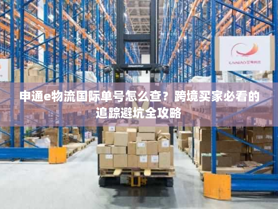 申通e物流国际单号怎么查？跨境买家必看的追踪避坑全攻略