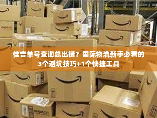 佳吉单号查询总出错?国际物流新手必看的3个避坑技巧+1个快捷工具 佳吉单号查询总出错?国际物流新手必看的3个避坑技巧+1个快捷工具