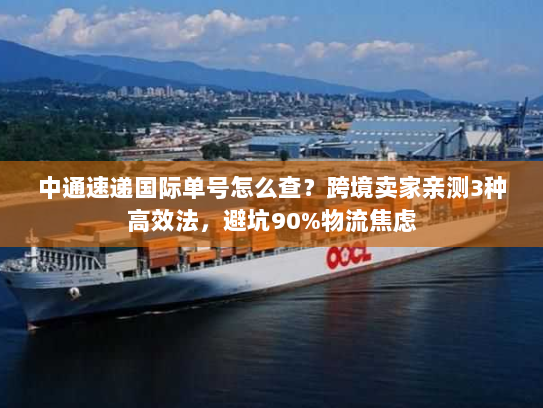 中通速递国际单号怎么查?跨境卖家亲测3种高效法,避坑90%物流焦虑 中通速递国际单号怎么查?跨境卖家亲测3种高效法,避坑90%物流焦虑