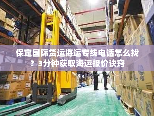 保定国际货运海运专线电话怎么找？3分钟获取海运报价诀窍