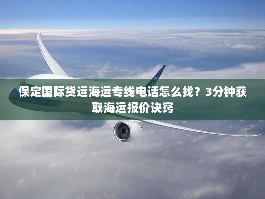 保定国际货运海运专线电话怎么找?3分钟获取海运报价诀窍 保定国际货运海运专线电话怎么找?3分钟获取海运报价诀窍