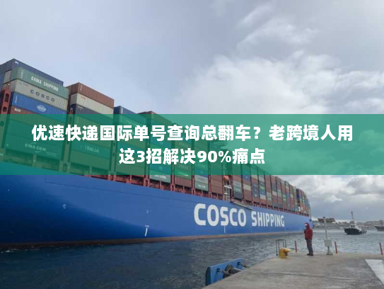 优速快递国际单号查询总翻车?老跨境人用这3招解决90%痛点 优速快递国际单号查询总翻车?老跨境人用这3招解决90%痛点