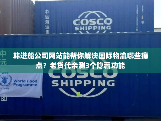 韩进船公司网站能帮你解决国际物流哪些痛点?老货代亲测3个隐藏功能 韩进船公司网站能帮你解决国际物流哪些痛点?老货代亲测3个隐藏功能