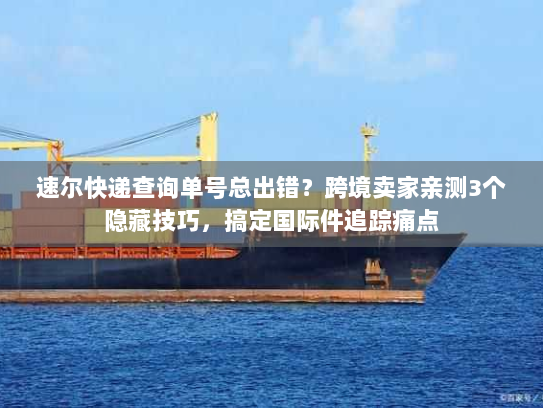 速尔快递查询单号总出错?跨境卖家亲测3个隐藏技巧,搞定国际件追踪痛点 速尔快递查询单号总出错?跨境卖家亲测3个隐藏技巧,搞定国际件追踪痛点