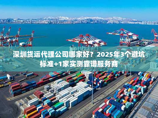 深圳货运代理公司哪家好？2025年3个避坑标准+1家实测靠谱服务商