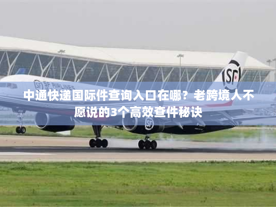 中通快递国际件查询入口在哪?老跨境人不愿说的3个高效查件秘诀 中通快递国际件查询入口在哪?老跨境人不愿说的3个高效查件秘诀