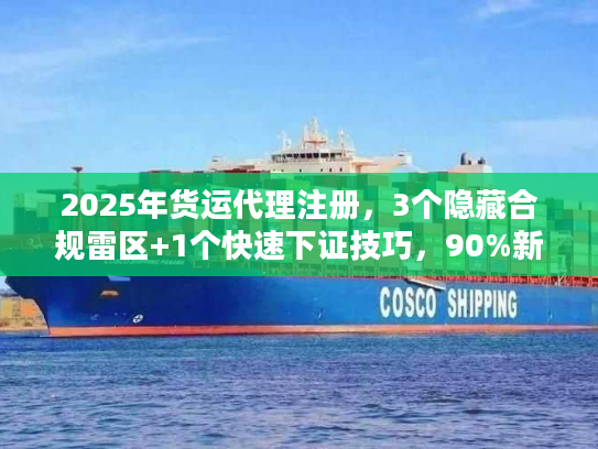 2025年货运代理注册，3个隐藏合规雷区+1个快速下证技巧，90%新手都踩过？