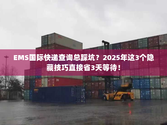EMS国际快递查询总踩坑?2025年这3个隐藏技巧直接省3天等待! EMS国际快递查询总踩坑?2025年这3个隐藏技巧直接省3天等待!