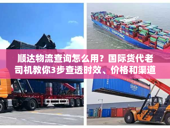 顺达物流查询怎么用?国际货代老司机教你3步查透时效、价格和渠道 顺达物流查询怎么用?国际货代老司机教你3步查透时效、价格和渠道