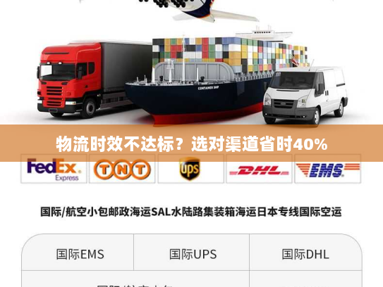 物流时效不达标？选对渠道省时40%