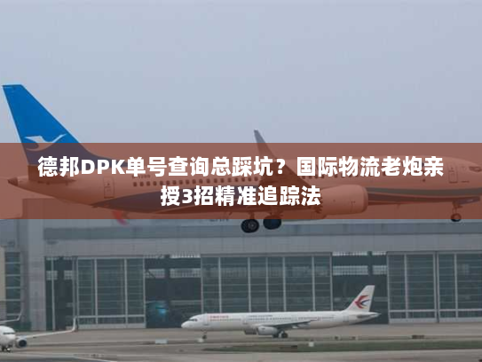 德邦DPK单号查询总踩坑?国际物流老炮亲授3招精准追踪法 德邦DPK单号查询总踩坑?国际物流老炮亲授3招精准追踪法