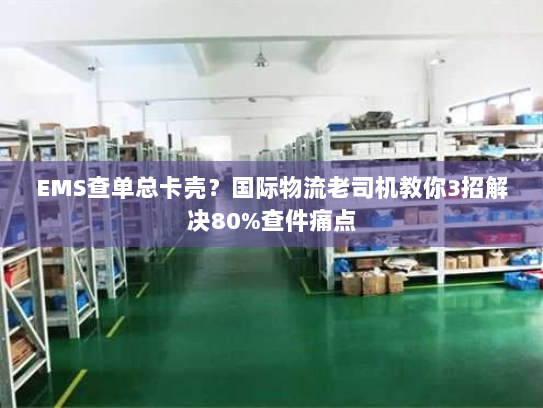 EMS查单总卡壳？国际物流老司机教你3招解决80%查件痛点