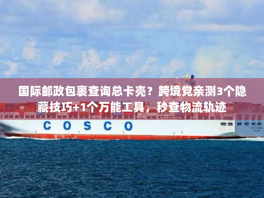 国际邮政包裹查询总卡壳?跨境党亲测3个隐藏技巧+1个万能工具,秒查物流轨迹 国际邮政包裹查询总卡壳?跨境党亲测3个隐藏技巧+1个万能工具,秒查物流轨迹