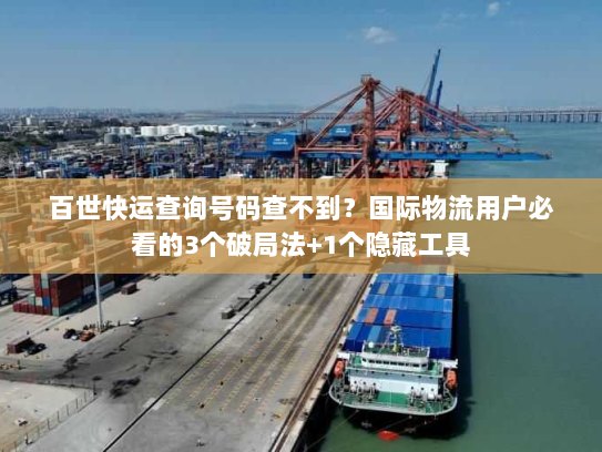 百世快运查询号码查不到？国际物流用户必看的3个破局法+1个隐藏工具