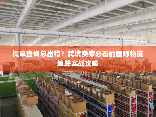 提单查询总出错?跨境卖家必看的国际物流追踪实战攻略 提单查询总出错?跨境卖家必看的国际物流追踪实战攻略