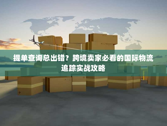 提单查询总出错?跨境卖家必看的国际物流追踪实战攻略 提单查询总出错?跨境卖家必看的国际物流追踪实战攻略
