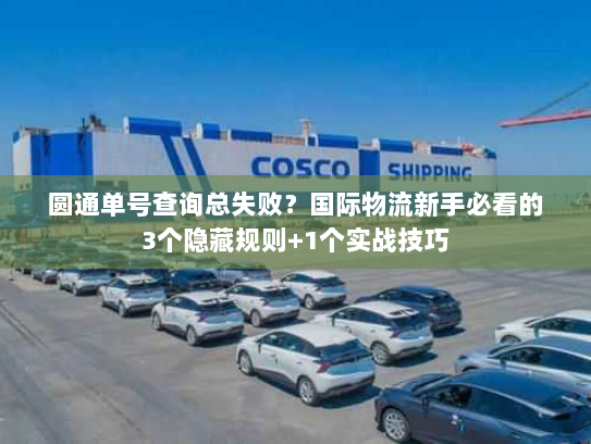 圆通单号查询总失败？国际物流新手必看的3个隐藏规则+1个实战技巧