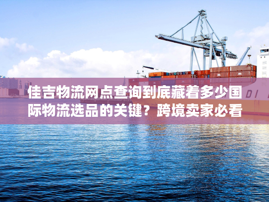 佳吉物流网点查询到底藏着多少国际物流选品的关键？跨境卖家必看