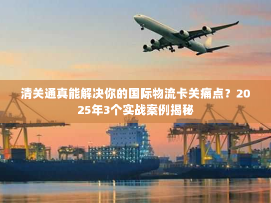 清关通真能解决你的国际物流卡关痛点？2025年3个实战案例揭秘