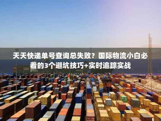 天天快递单号查询总失败？国际物流小白必看的3个避坑技巧+实时追踪实战