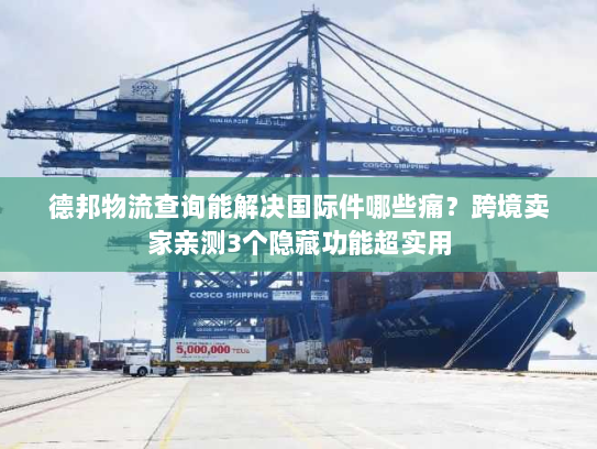 德邦物流查询能解决国际件哪些痛?跨境卖家亲测3个隐藏功能超实用 德邦物流查询能解决国际件哪些痛?跨境卖家亲测3个隐藏功能超实用