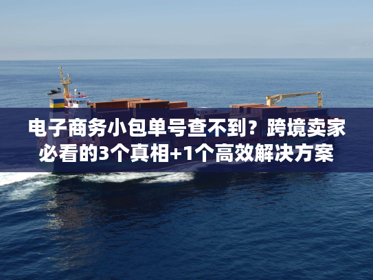 电子商务小包单号查不到？跨境卖家必看的3个真相+1个高效解决方案