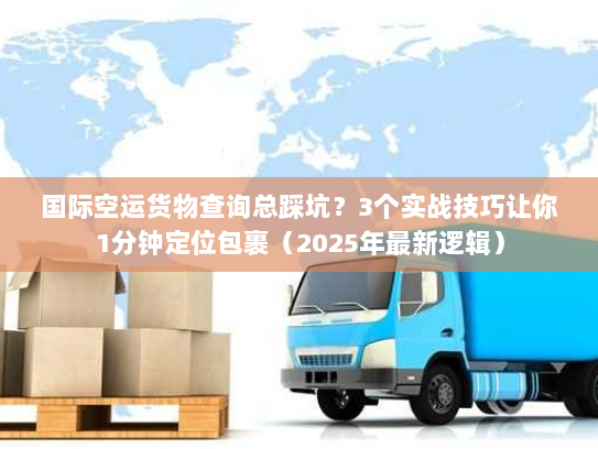 国际空运货物查询总踩坑?3个实战技巧让你1分钟定位包裹(2025年最新逻辑) 国际空运货物查询总踩坑?3个实战技巧让你1分钟定位包裹(2025年最新逻辑)