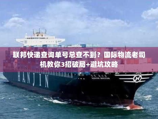 联邦快递查询单号总查不到？国际物流老司机教你3招破局+避坑攻略