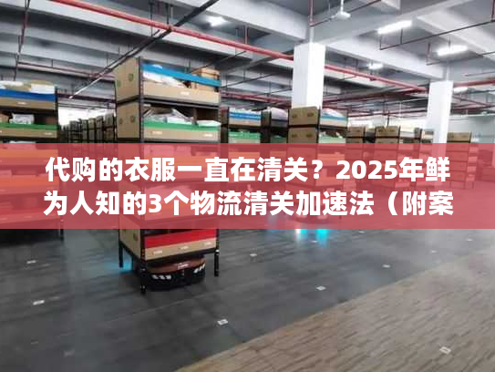 代购的衣服一直在清关？2025年鲜为人知的3个物流清关加速法（附案例）