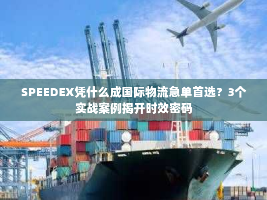 SPEEDEX凭什么成国际物流急单首选？3个实战案例揭开时效密码