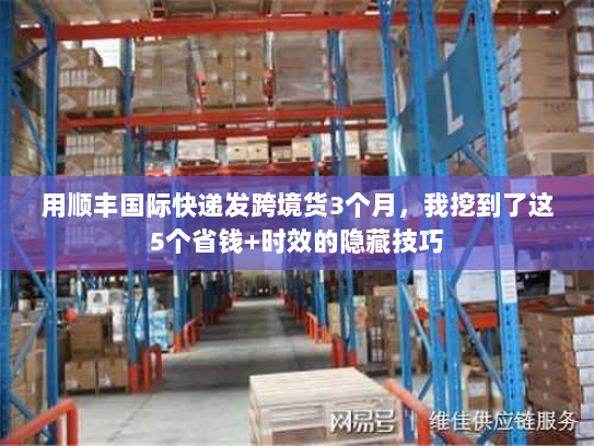 用顺丰国际快递发跨境货3个月，我挖到了这5个省钱+时效的隐藏技巧