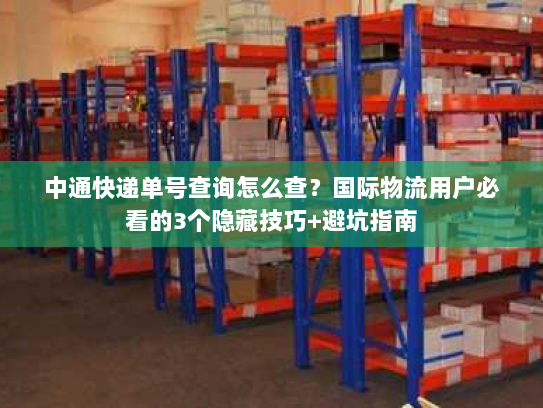 中通快递单号查询怎么查?国际物流用户必看的3个隐藏技巧+避坑指南 中通快递单号查询怎么查?国际物流用户必看的3个隐藏技巧+避坑指南