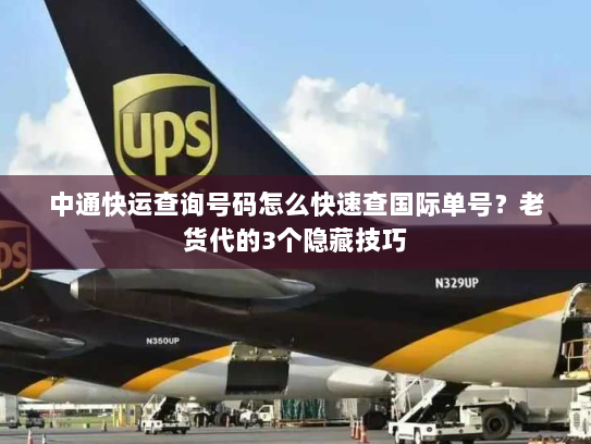 中通快运查询号码怎么快速查国际单号?老货代的3个隐藏技巧 中通快运查询号码怎么快速查国际单号?老货代的3个隐藏技巧